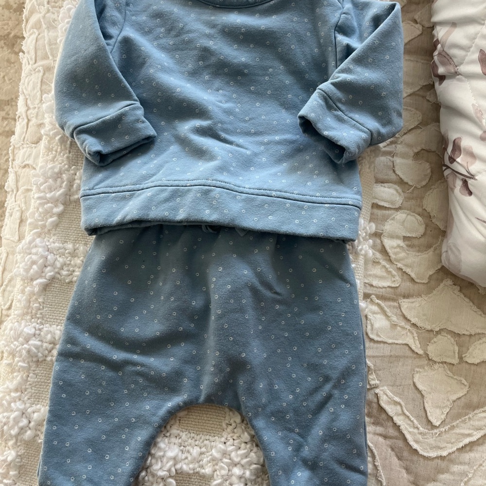 Nordstrom Kids Blue Polka Dot Matching Set